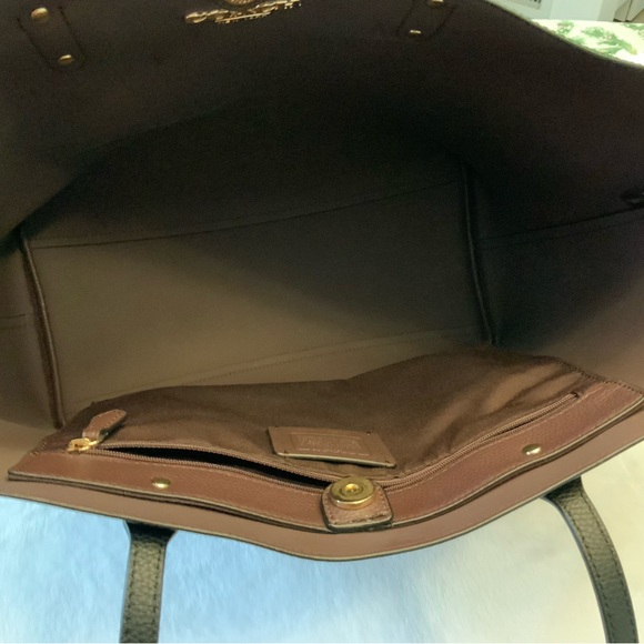 COACH TOTE BAG PURSE BLACK - Picture 4 of 5